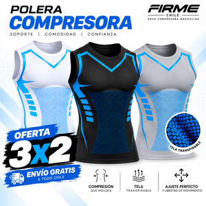 POLERA COMPRESORA FIRMEFIT™-MOLDEA TU FIGURA. POTENCIA TU CONFIANZA.