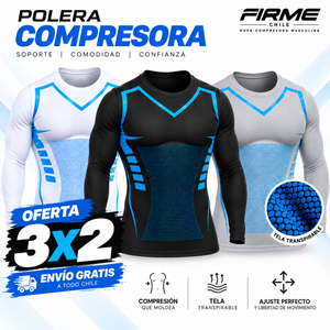 POLERA COMPRESORA FIRMEFIT™-MOLDEA TU FIGURA. POTENCIA TU CONFIANZA.