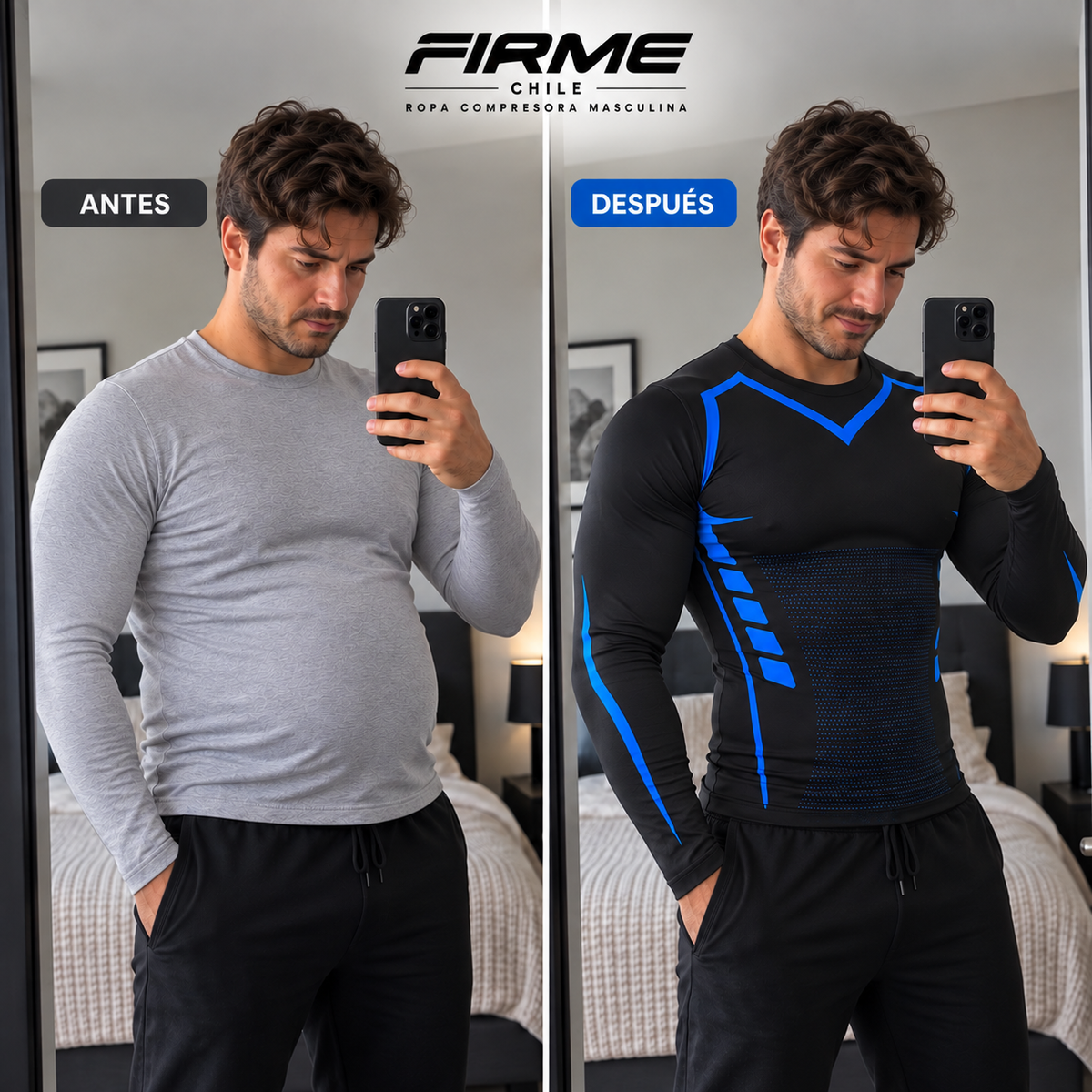 POLERA COMPRESORA FIRMEFIT™-MOLDEA TU FIGURA. POTENCIA TU CONFIANZA.
