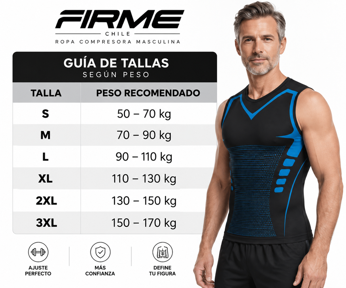 POLERA COMPRESORA FIRMEFIT™-MOLDEA TU FIGURA. POTENCIA TU CONFIANZA.