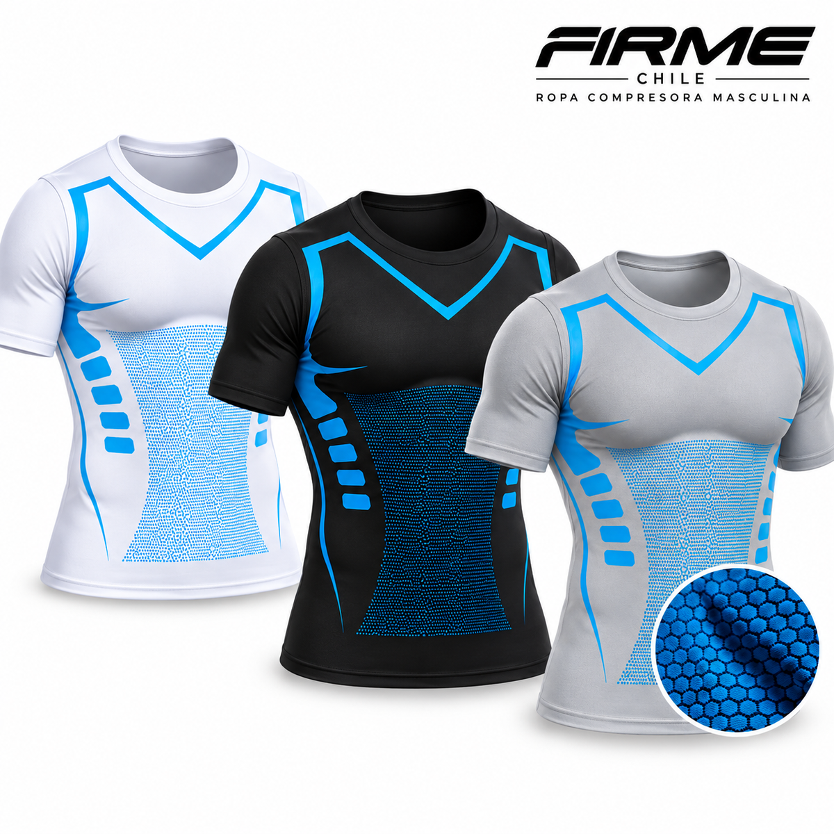 POLERA COMPRESORA FIRMEFIT™-MOLDEA TU FIGURA. POTENCIA TU CONFIANZA.